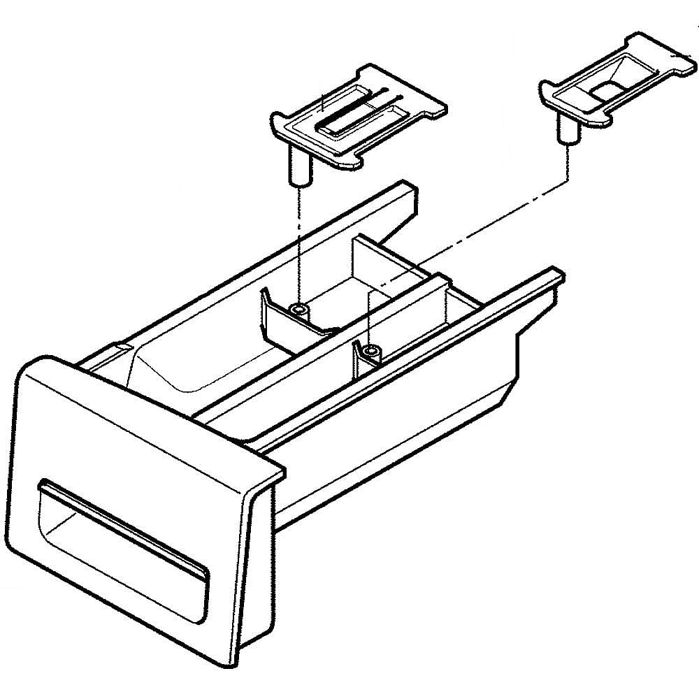 Photo of Part #agl74074321, Drawer Panel Assembly from Repair Parts Direct