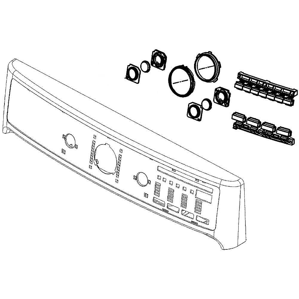 Part #agl75694703, Dryer Control Panel Assembly