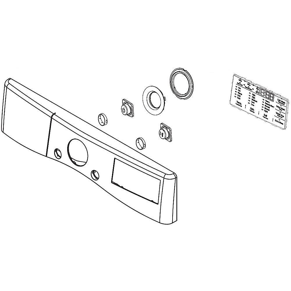 LG Part #agl76992503, Dryer Control Panel Assembly | 31.00 x 16.00 x 9.00