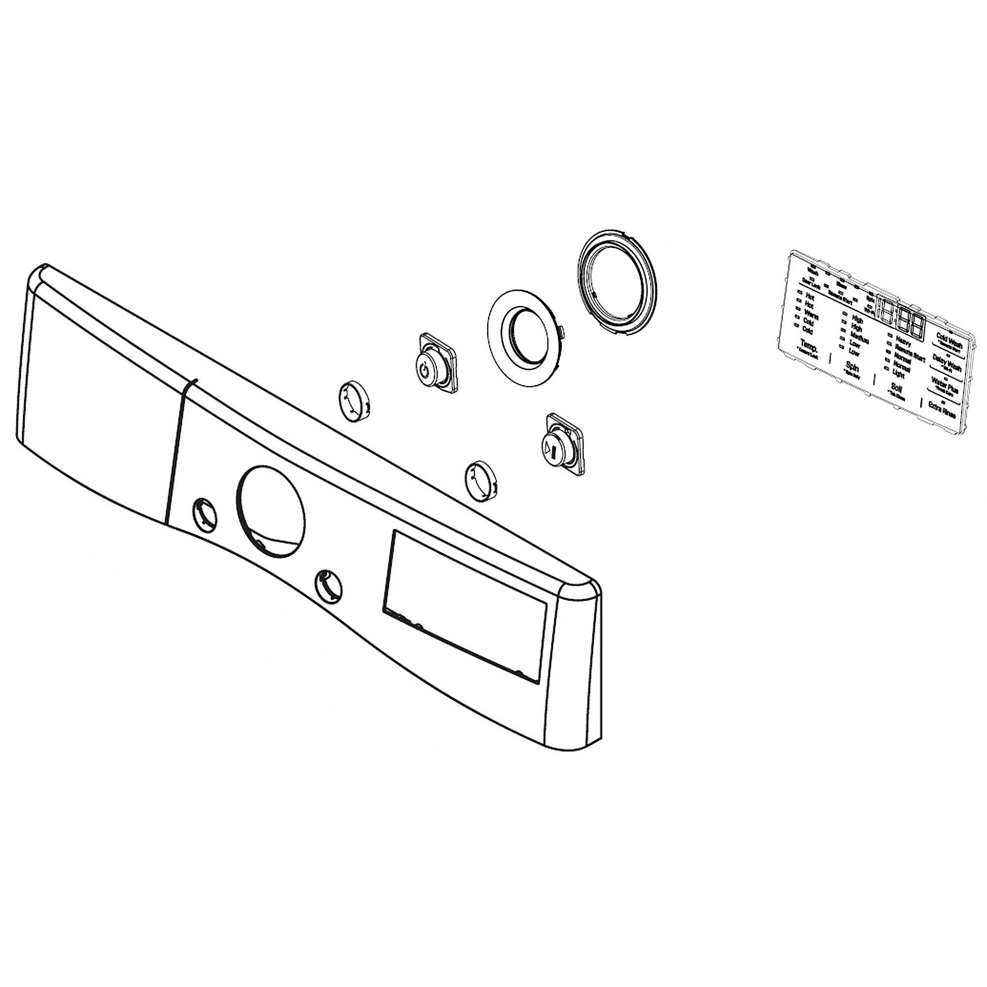 Part #agl76992504, Lg Panel Assembly, control / 30.50 x 17.50 x 9.00