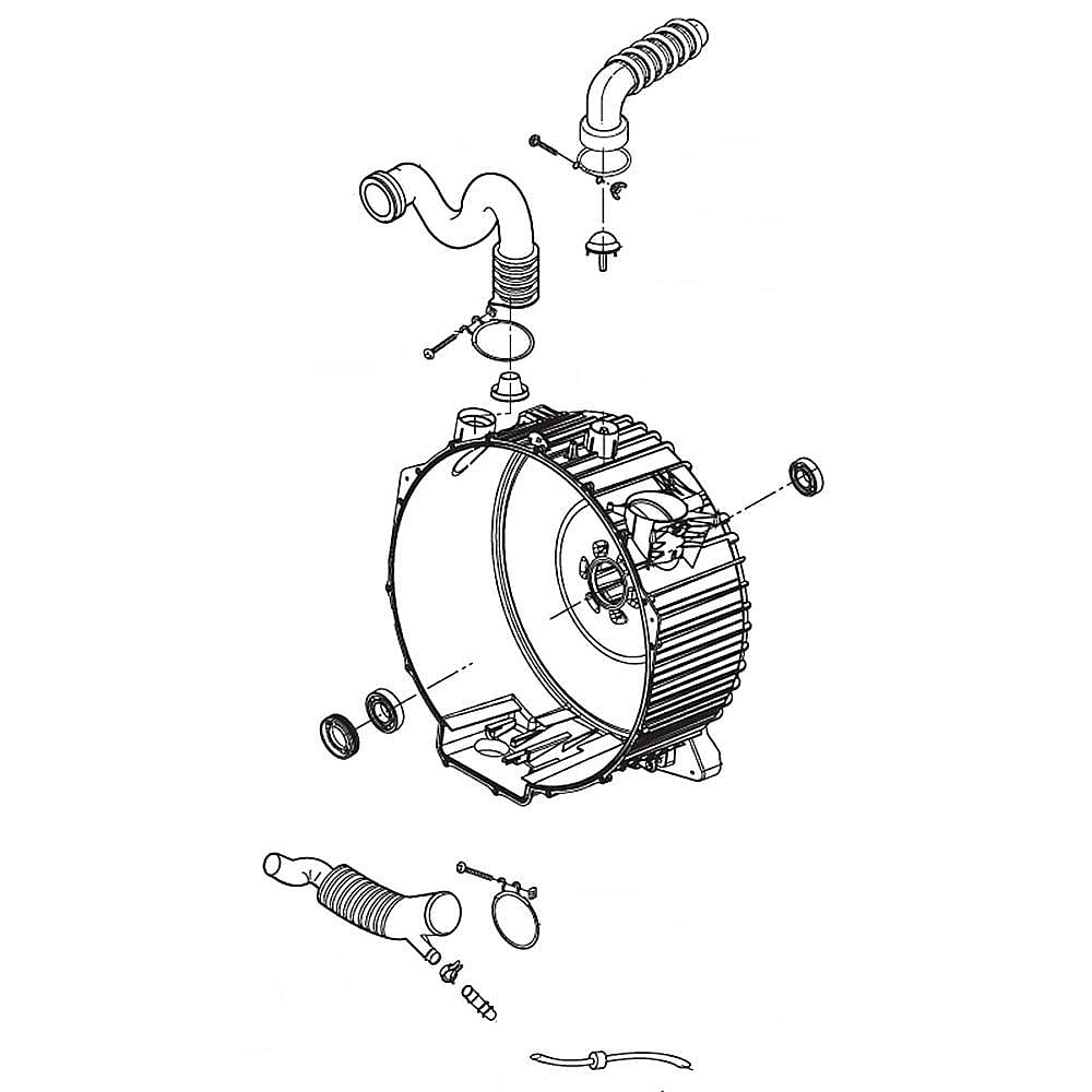 Washer Outer Rear Tub Assembly