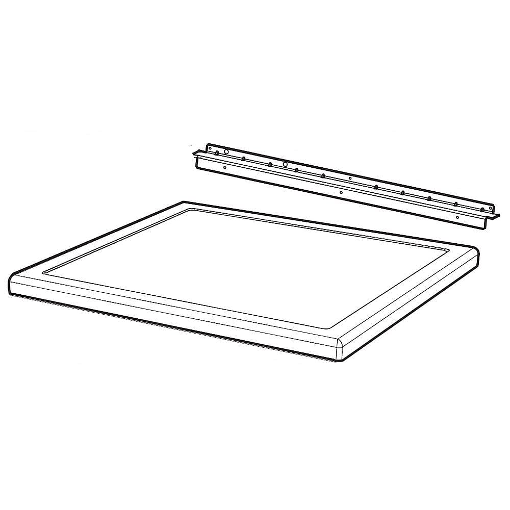 Part #agu30071289, Kenmore Elite Dryer Top Panel Assembly (Replaces Agu30071254) / 37.25 x 30.38 x 5.13