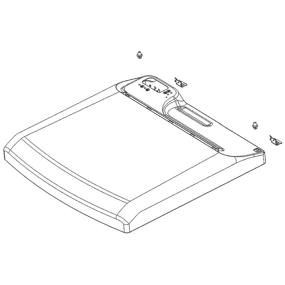 LG Part #agu72925524, Dryer Top Panel Assembly | 34.36 x 28.15 x 5.52