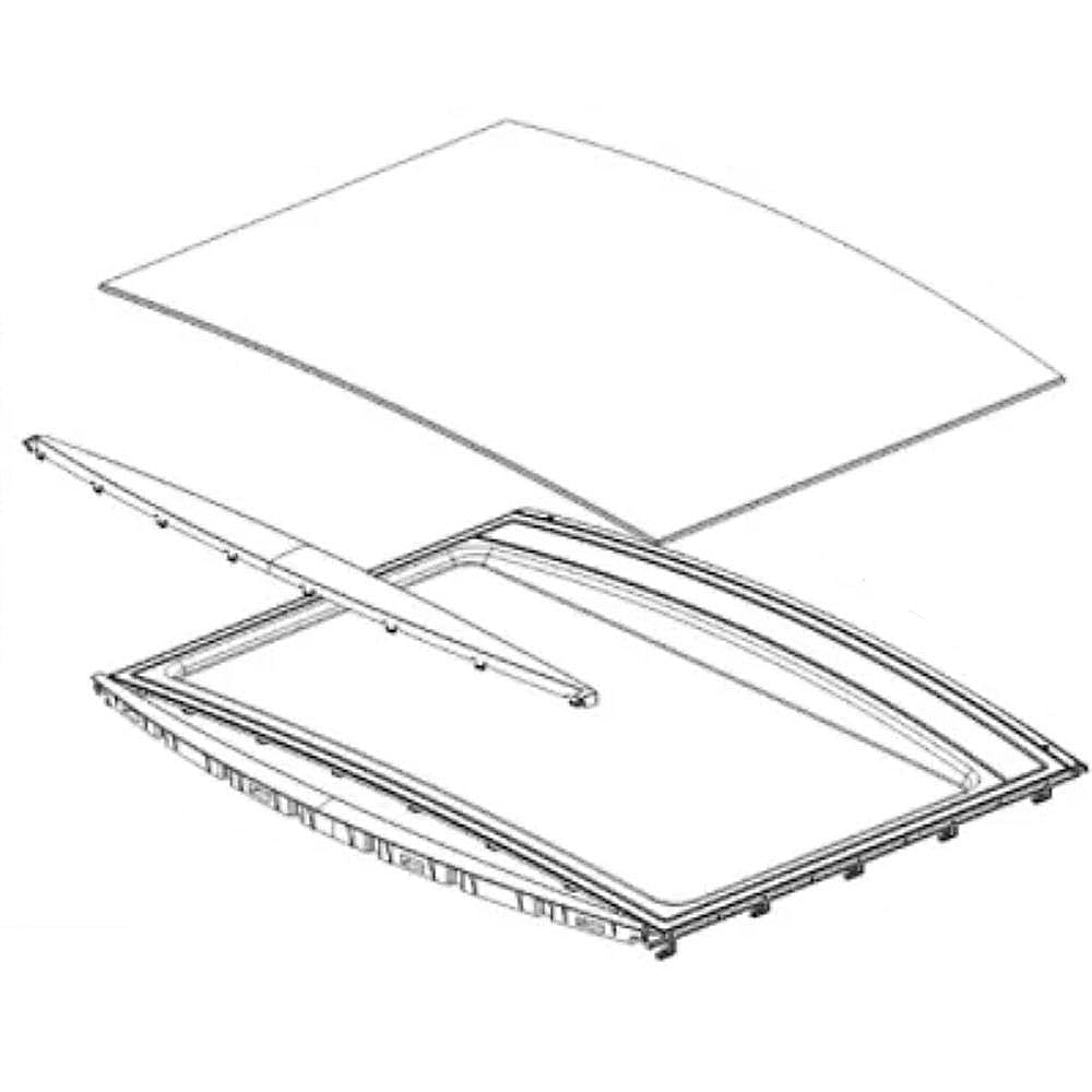 LG Part #agu74229002, Dryer Top Panel Assembly | 34.50 x 20.00 x 8.00