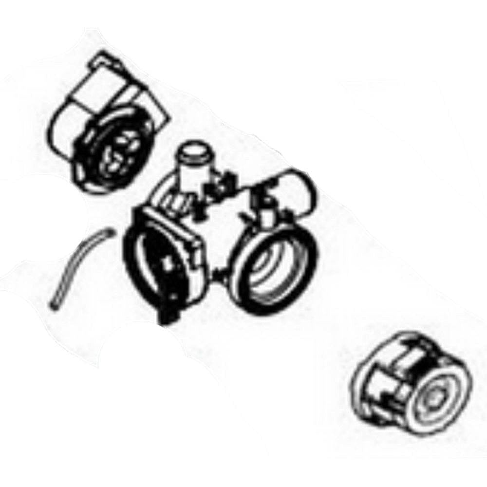 Part #aha75693409, Washer Drain Pump Assembly / 14.74 x 10.87 x 8.39