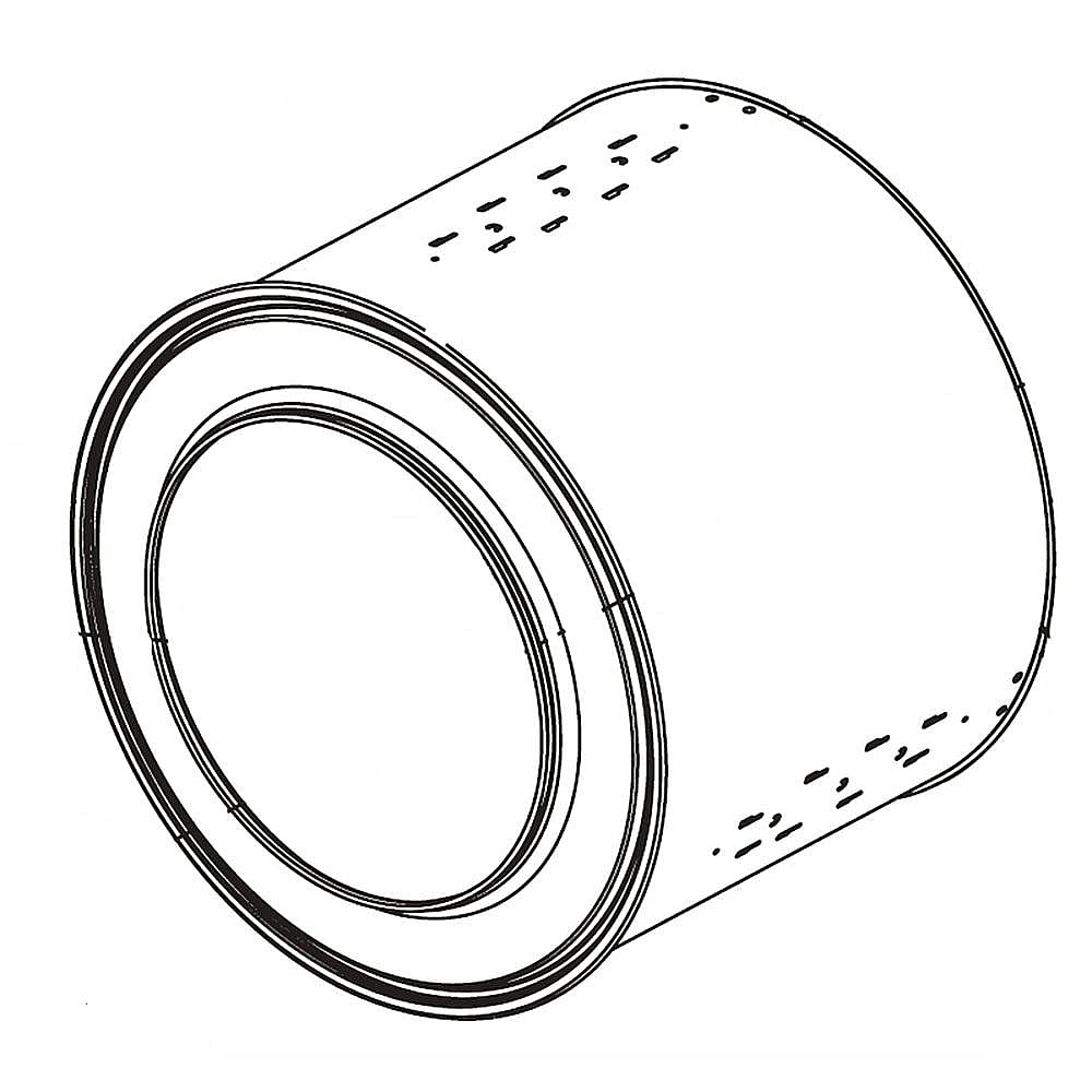 Part #ajq73674418, Washer Spin Basket / 25.07 x 25.95 x 25.12