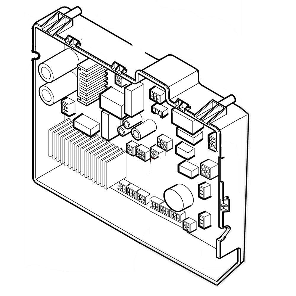 Part #ebr80360707, Kenmore Washer Electronic Control Board / 16.00 x 14.80 x 7.80