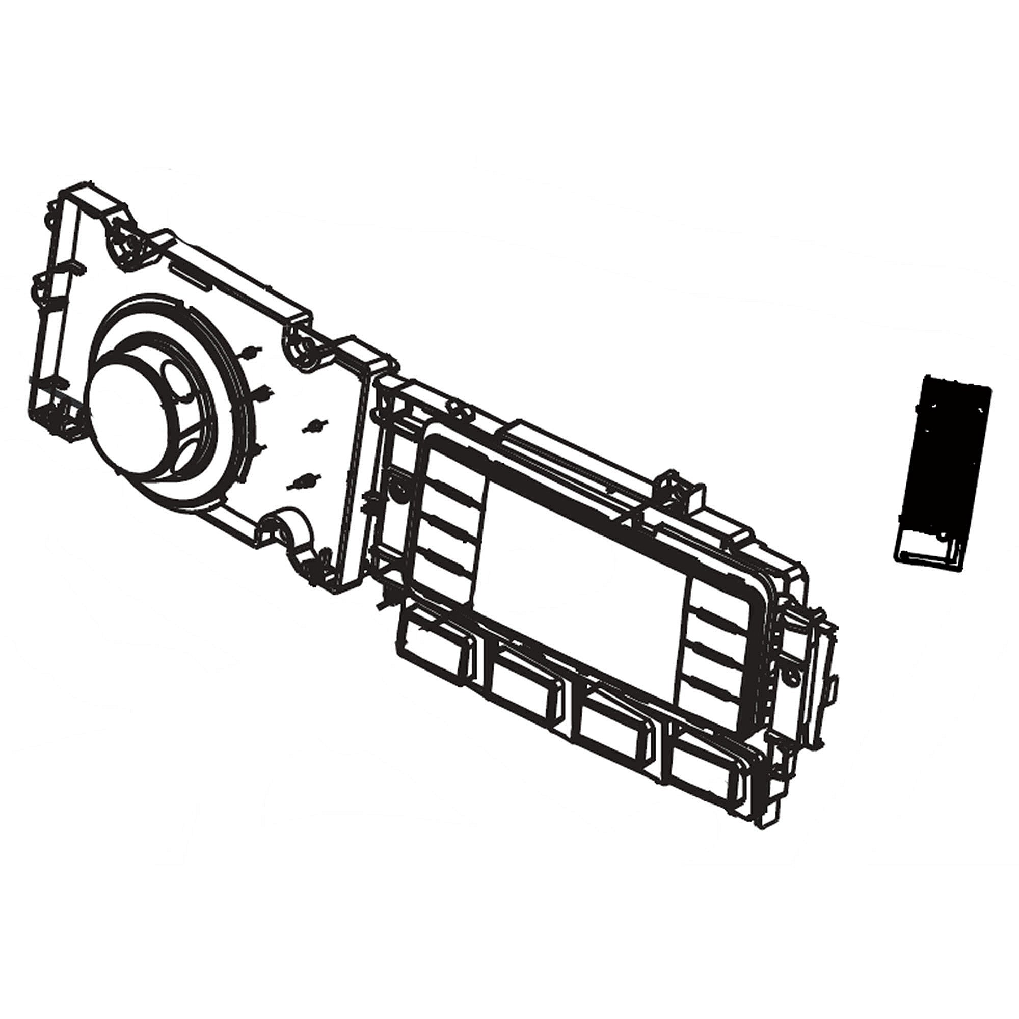 Part #ebr89076001, Lg Washer User Interface Assembly / 13.32 x 9.73 x 5.36