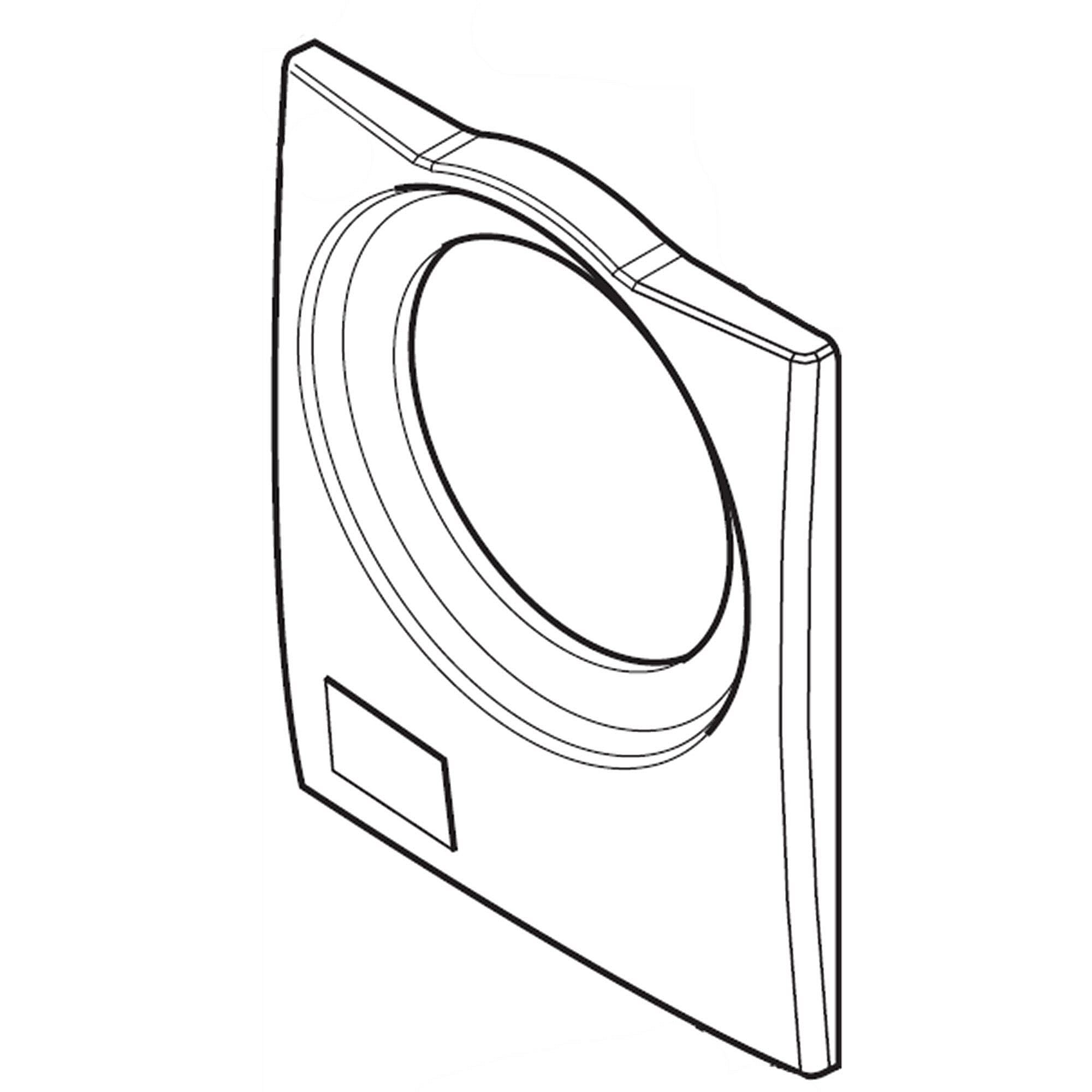 Part #mck58110508, Washer Front Panel / 38.58 x 32.26 x 8.55