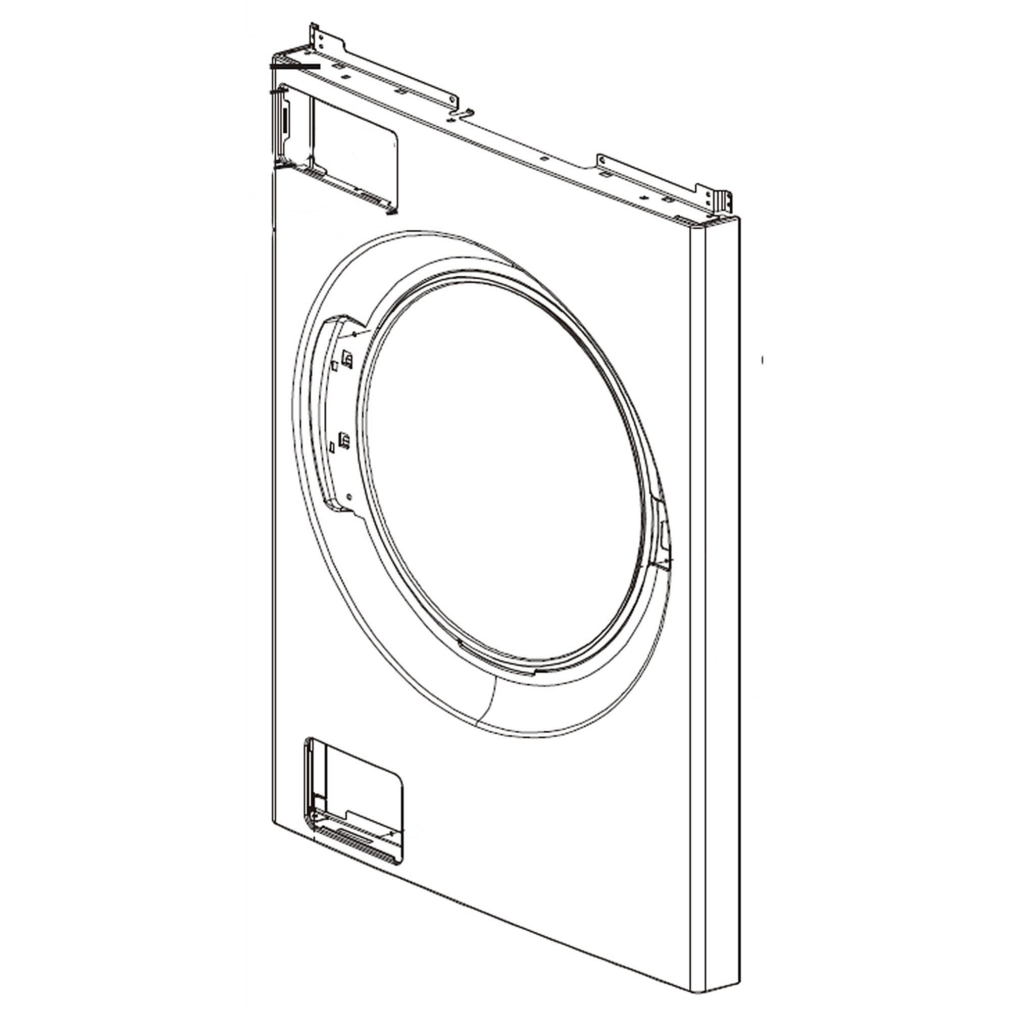 Part #mck71175402, Laundry Center Washer Front Panel