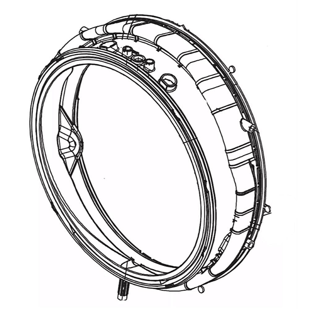 Photo of LG Part #mds66290811, Washer Door Boot | 19.45 x 17.79 x 6.12 from Repair Parts Direct