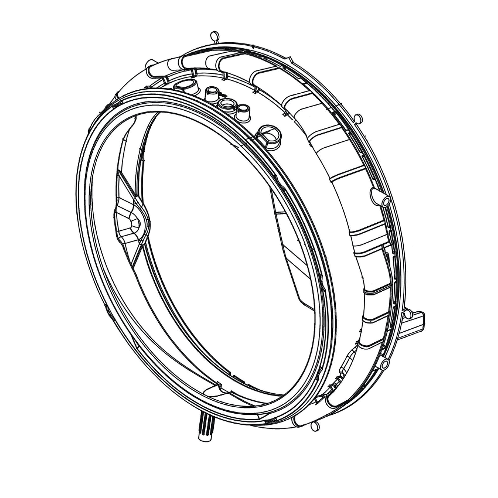 Photo of LG Part #mds66290827, Washer Door Boot from Repair Parts Direct
