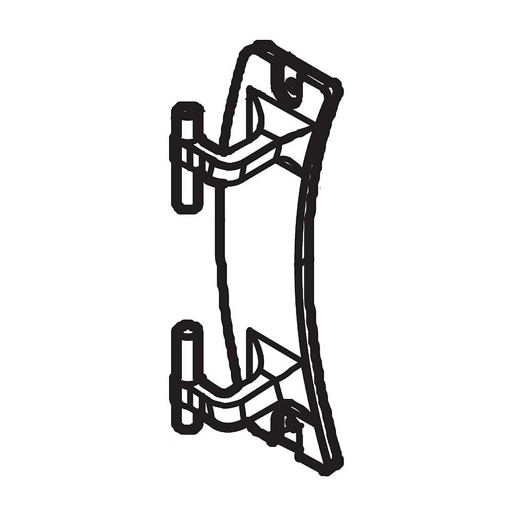 Part #mef64762202, Dryer Door Hinge / 12.70 x 8.80 x 7.60