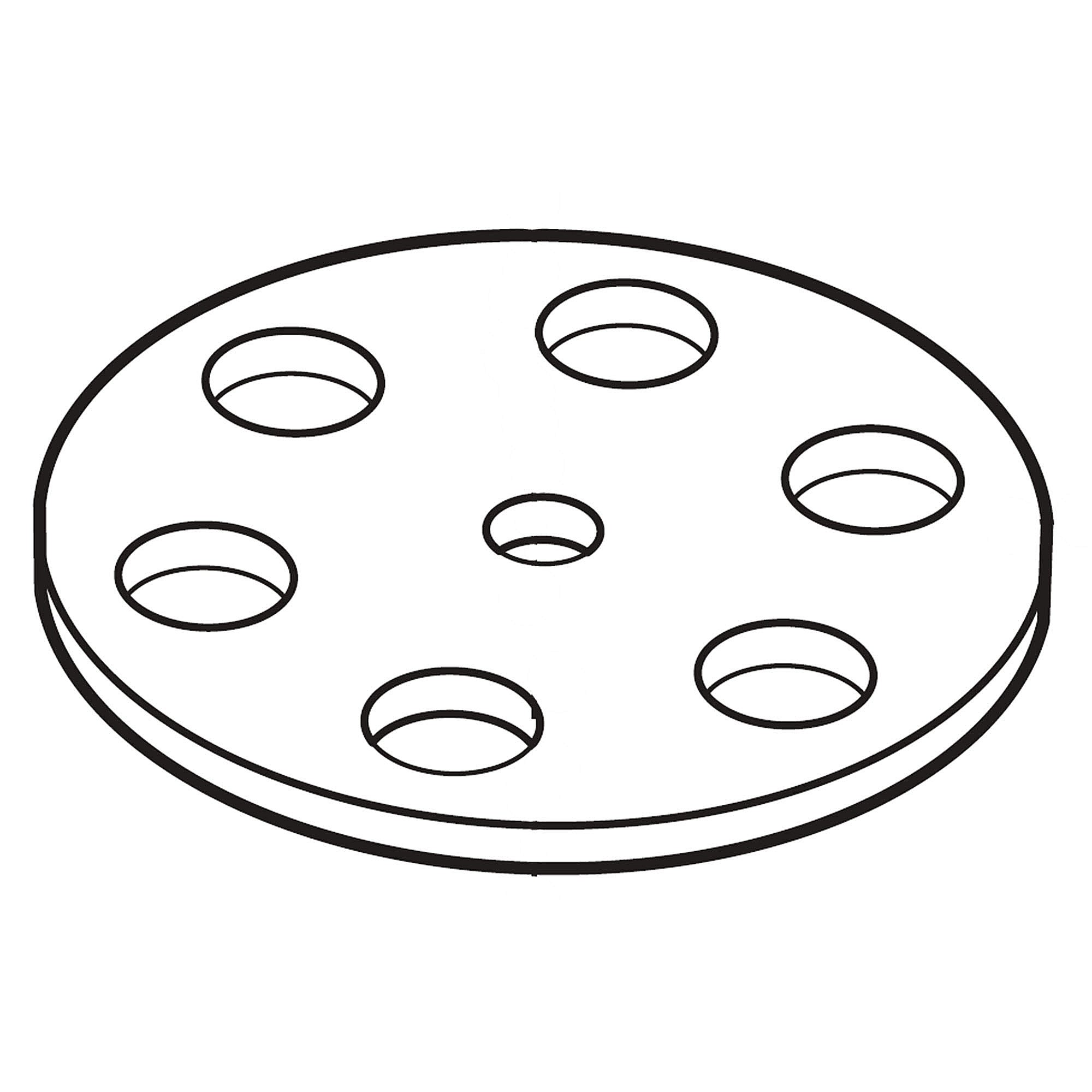 Part #mel62741701, Washer Tub Mounting Hub / 18.75 x 17.00 x 9.75