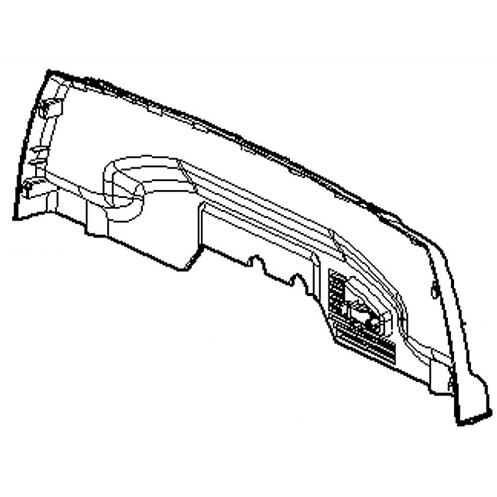 Washer Control Panel Cover, Rear