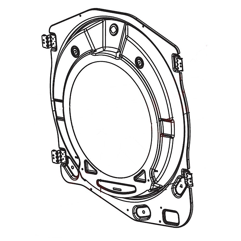 Part #mjt62002801, Dryer Drum Seal, Rear