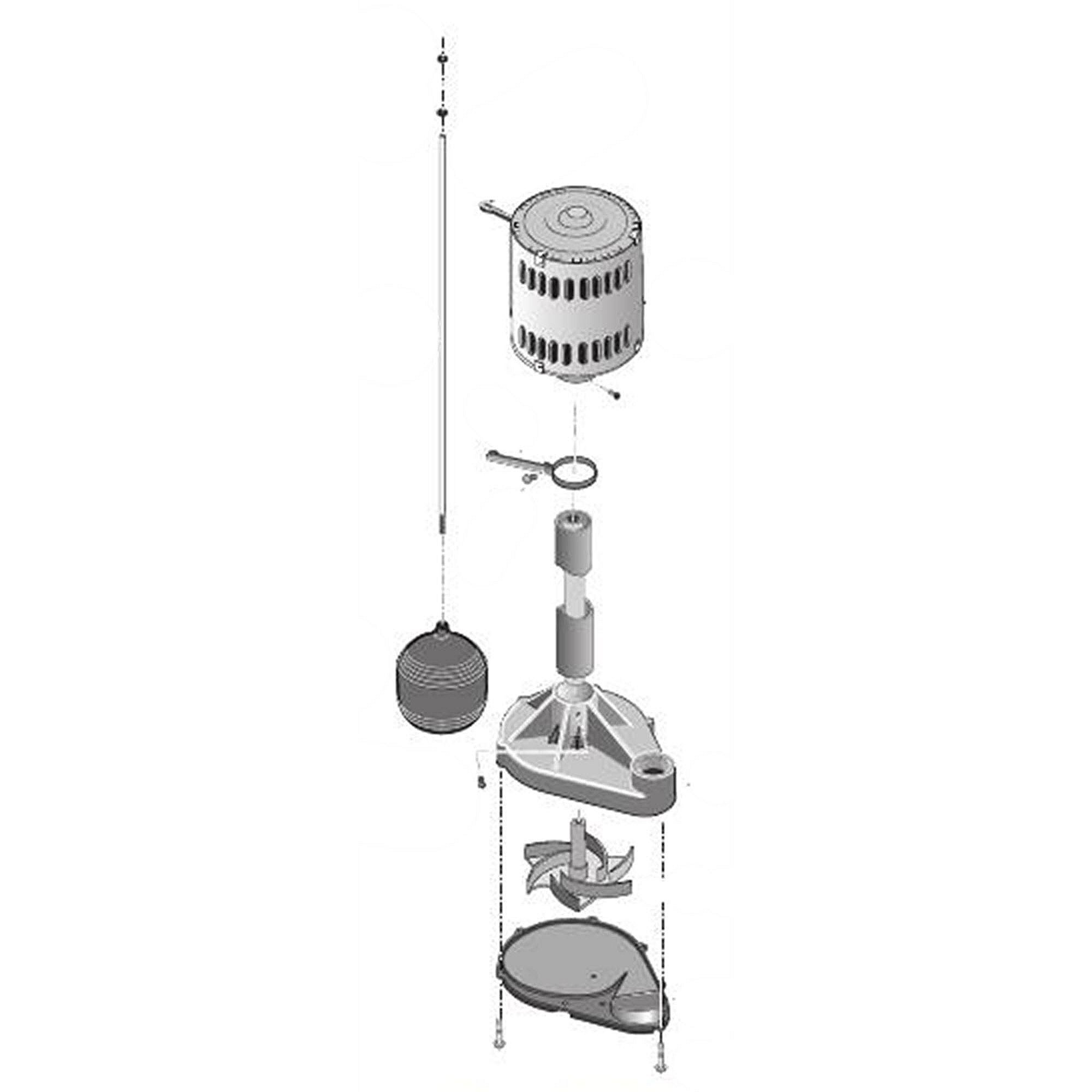 Part #5020B-04, Sump Pump / 32.50 x 8.00 x 8.00