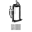 Compressor for KitchenAid BPAC1230AS2 - Part 1159698
