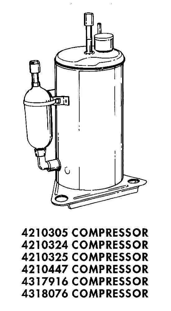 Part #4317916, Crosley Compressor / 13.19 x 11.19 x 16.69