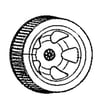 Air Exhaust Wind Wheel for Kenmore 11177106810 - Part BA018-S00011