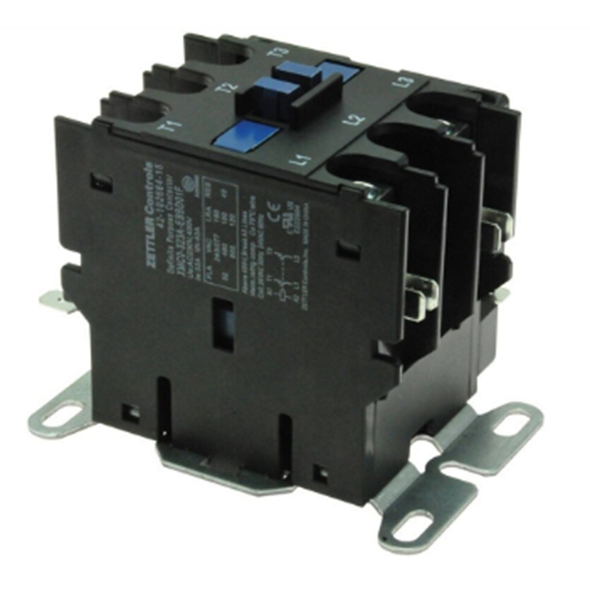 Part #42-102664-15, Rheem Contactor 30A 2-Pole 24V W/aux