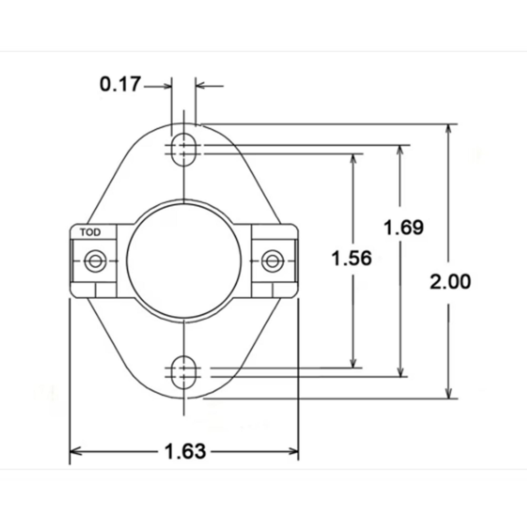 Part #470039, Rheem Auto Reset Limit Switch