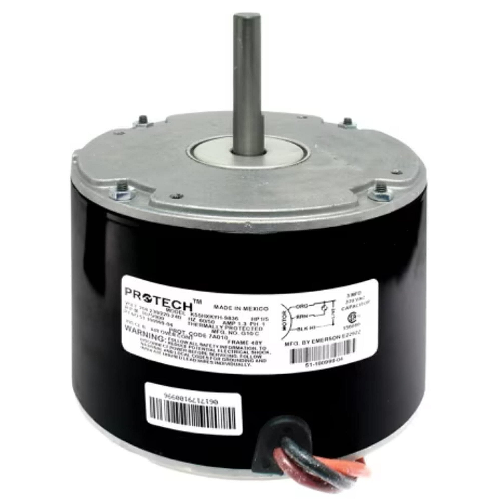 Part #51-100999-04, Rheem 208-230V1Ph 1/5Hp 1075Rpm Mtr