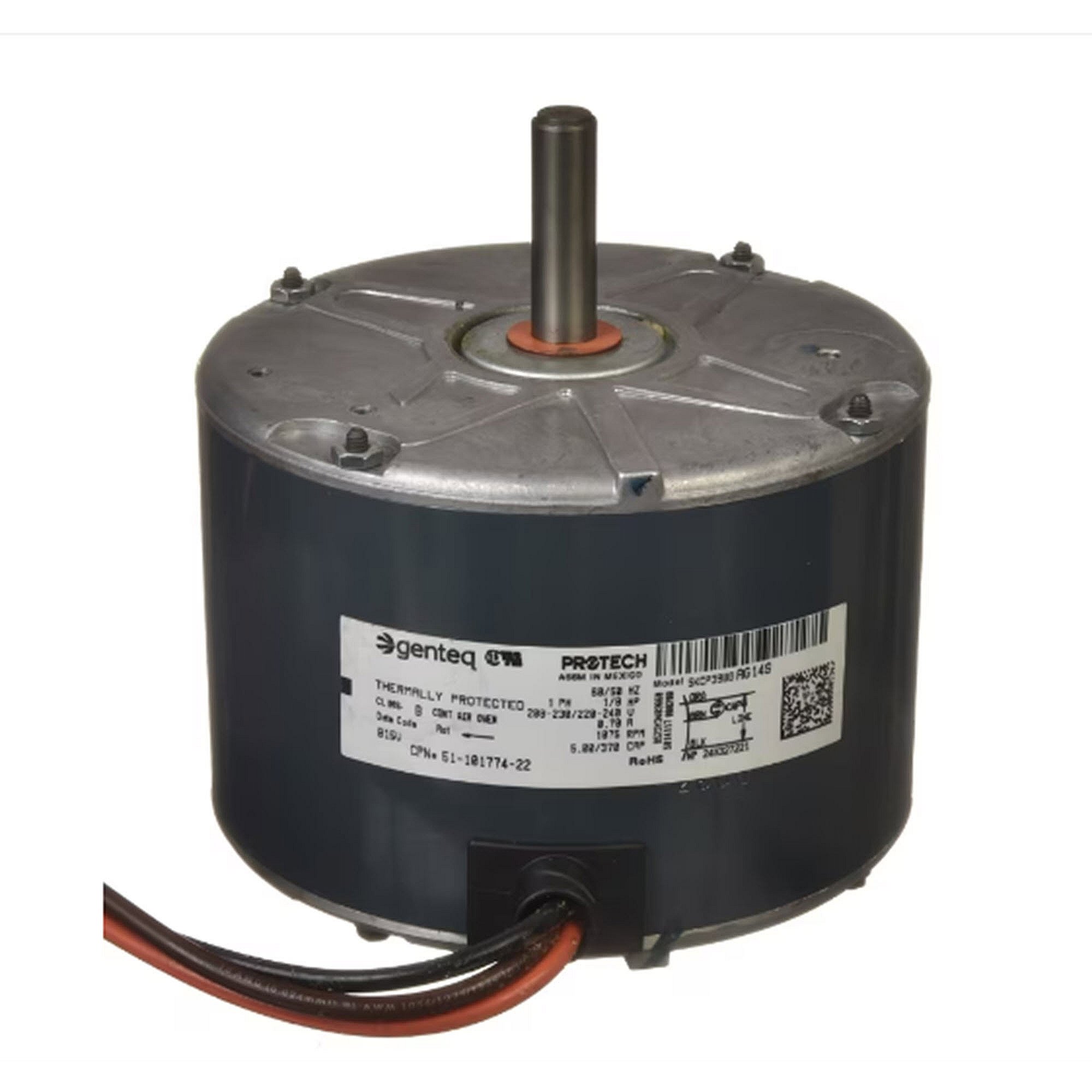 Part #51-101774-22, Rheem 1/8Hp 208-230V1Ph 1075Rpm Mtr