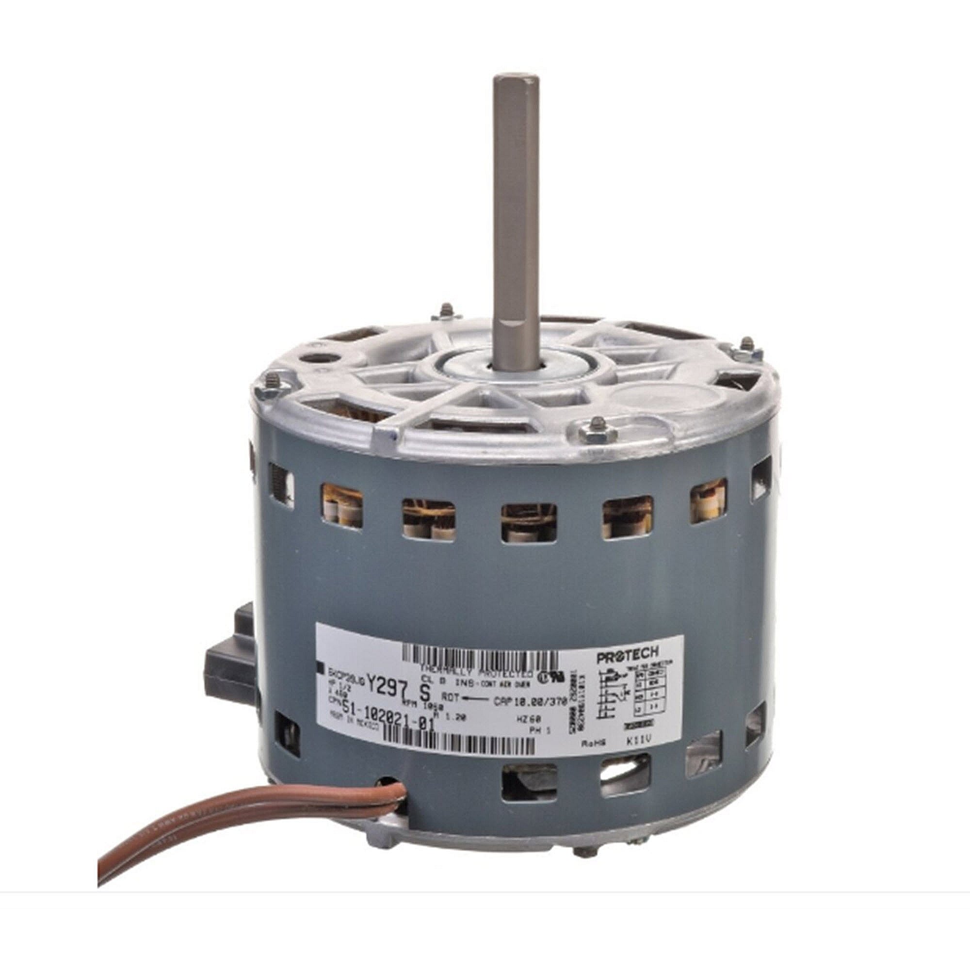 Part #51-102021-01, Rheem 1/2Hp 460V 1Ph 1075Rpm Blrmtr