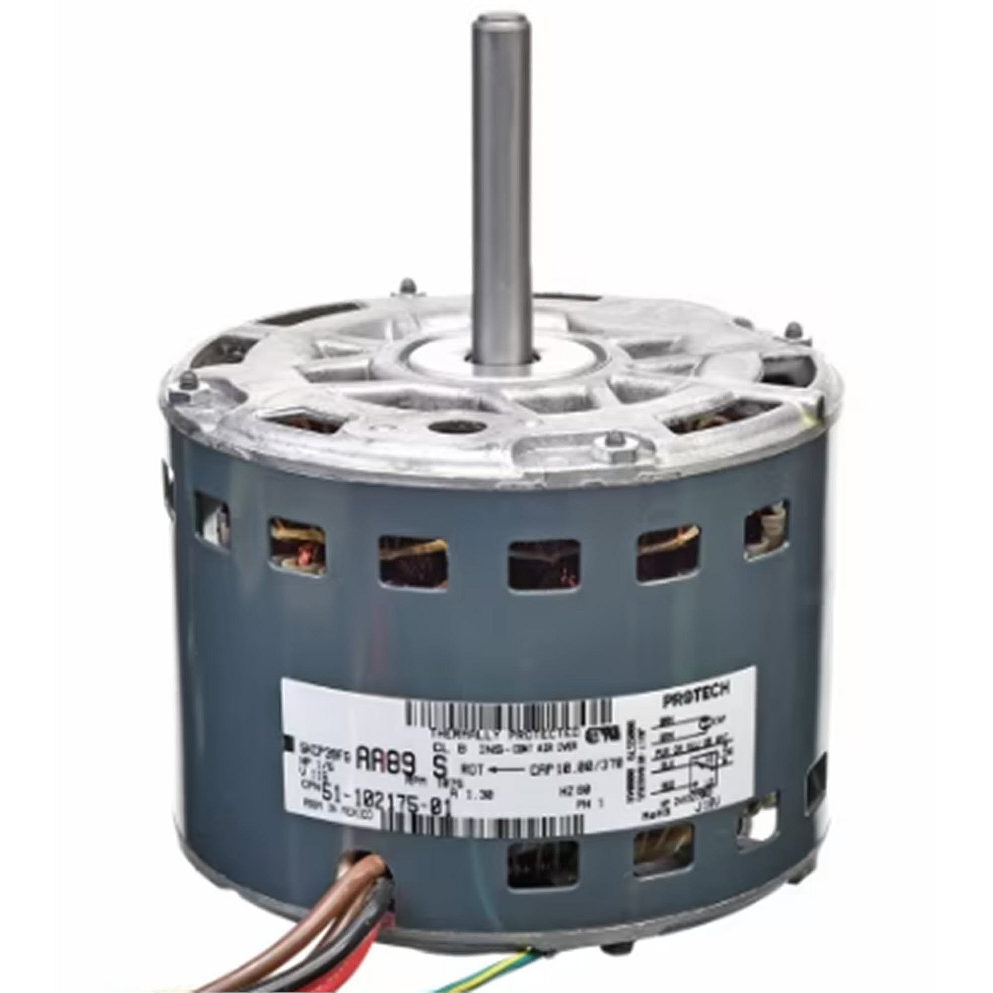 Part #51-102175-01, Rheem 120V 1/5Hp 1075Rpm 2Spd Motor
