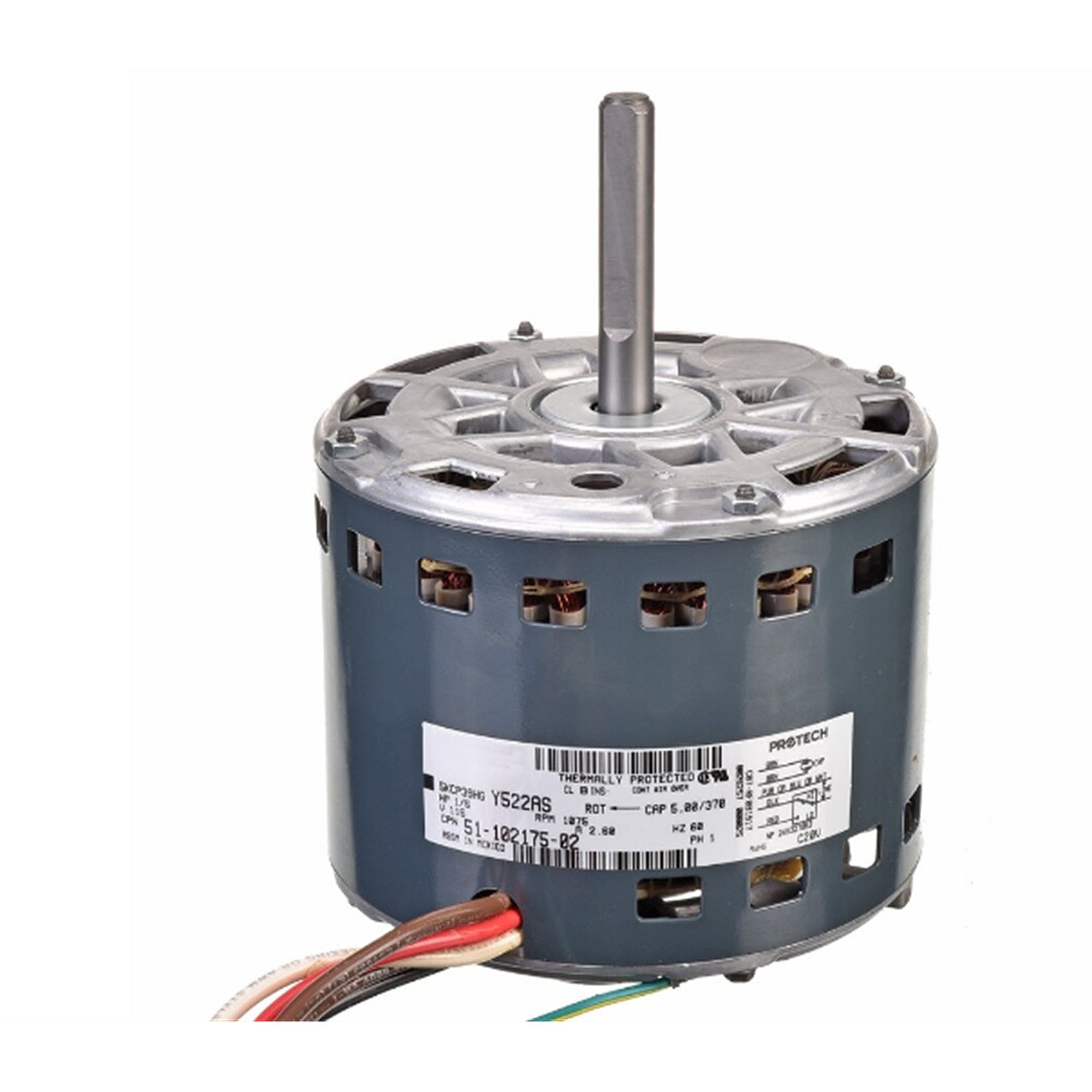 Part #51-102175-02, Rheem 1/5Hp 1075Rpm 120V Ccw Motor