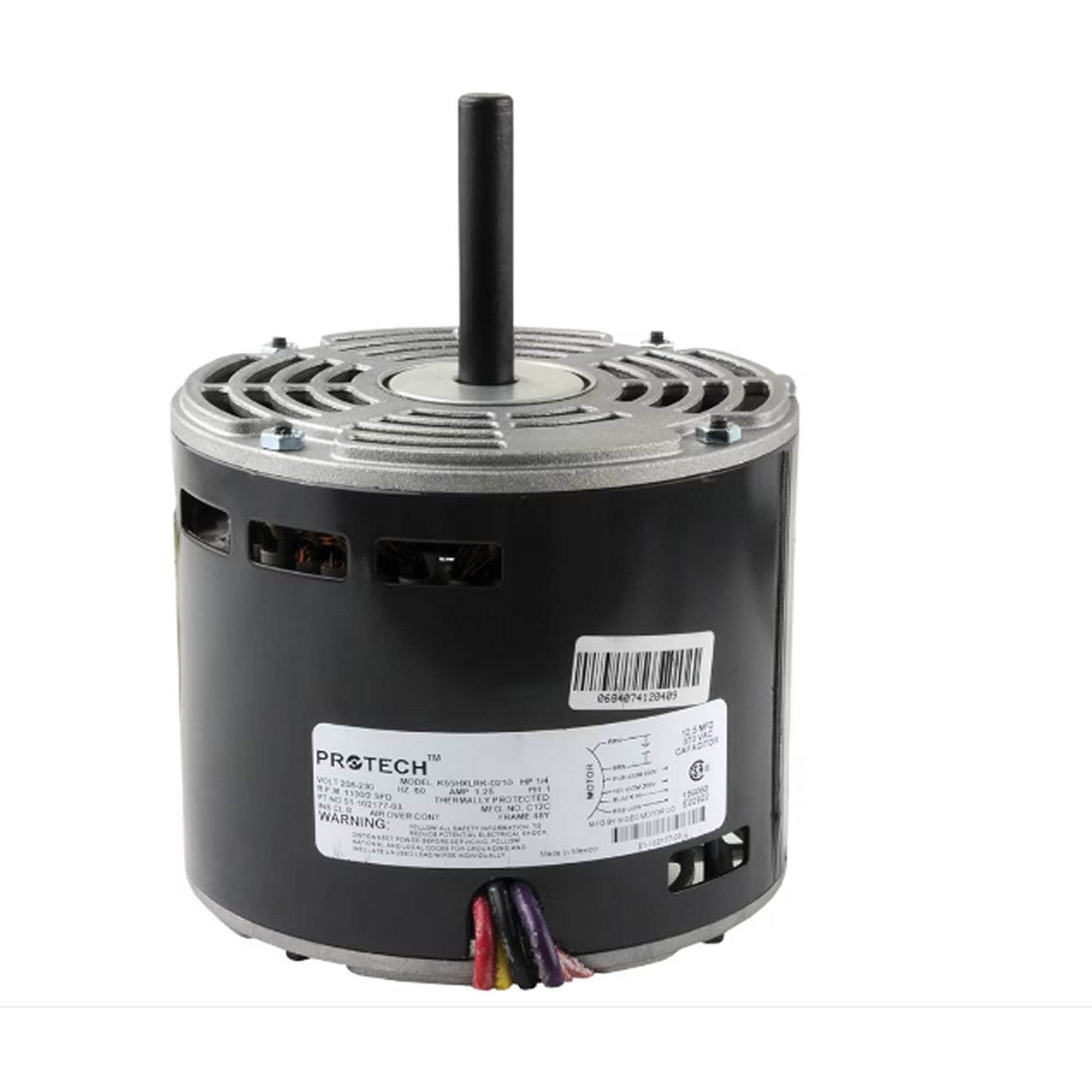 Part #51-102500-08, Rheem 1/4Hp 208-230V 1075Rpm 2Sp Mtr