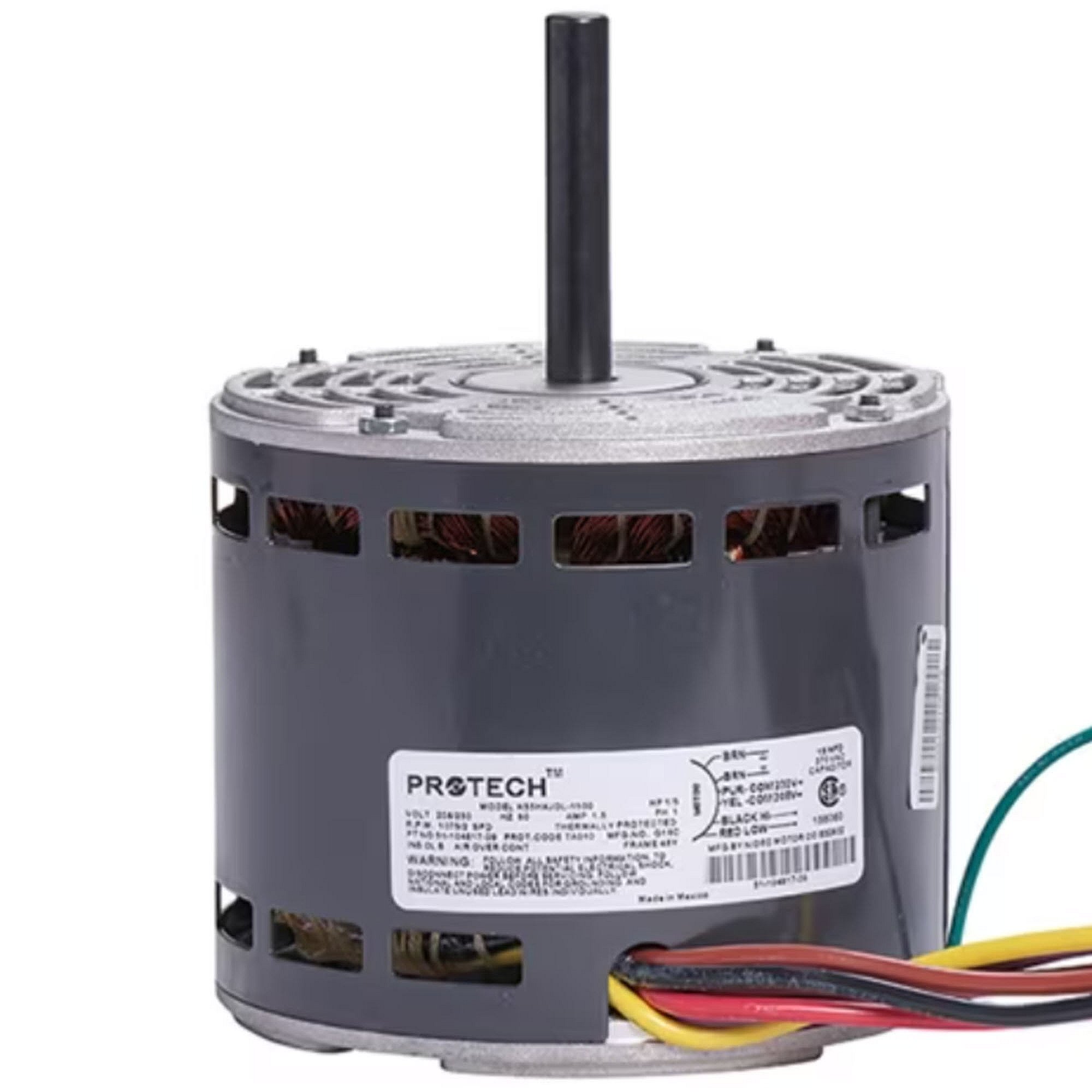 Part #51-104817-09, Rheem 208-230V1Ph 1/5Hp 1075Rpm 2Spd