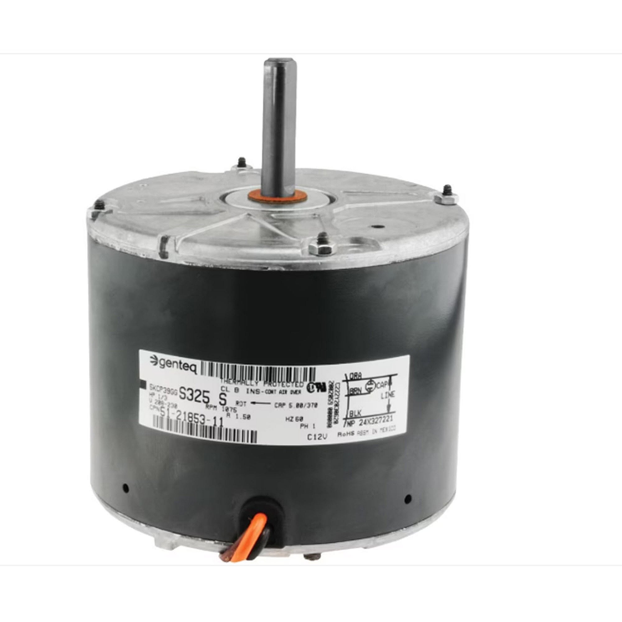 Part #51-21853-11, Rheem 1/3Hp 208-230V 1075Rpm 48 Mtr