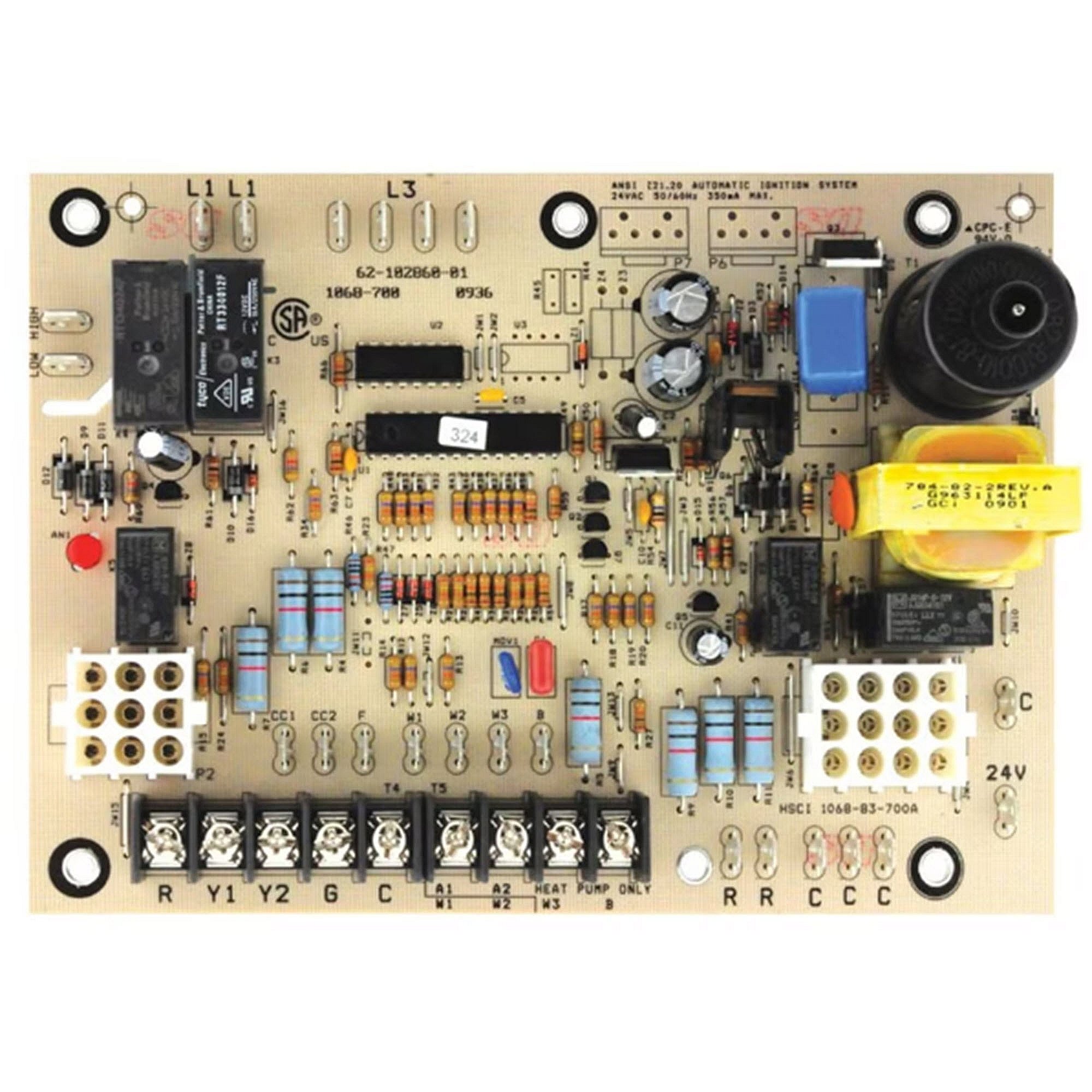 Part #62-102860-01, Rheem Integrated Furnace Control