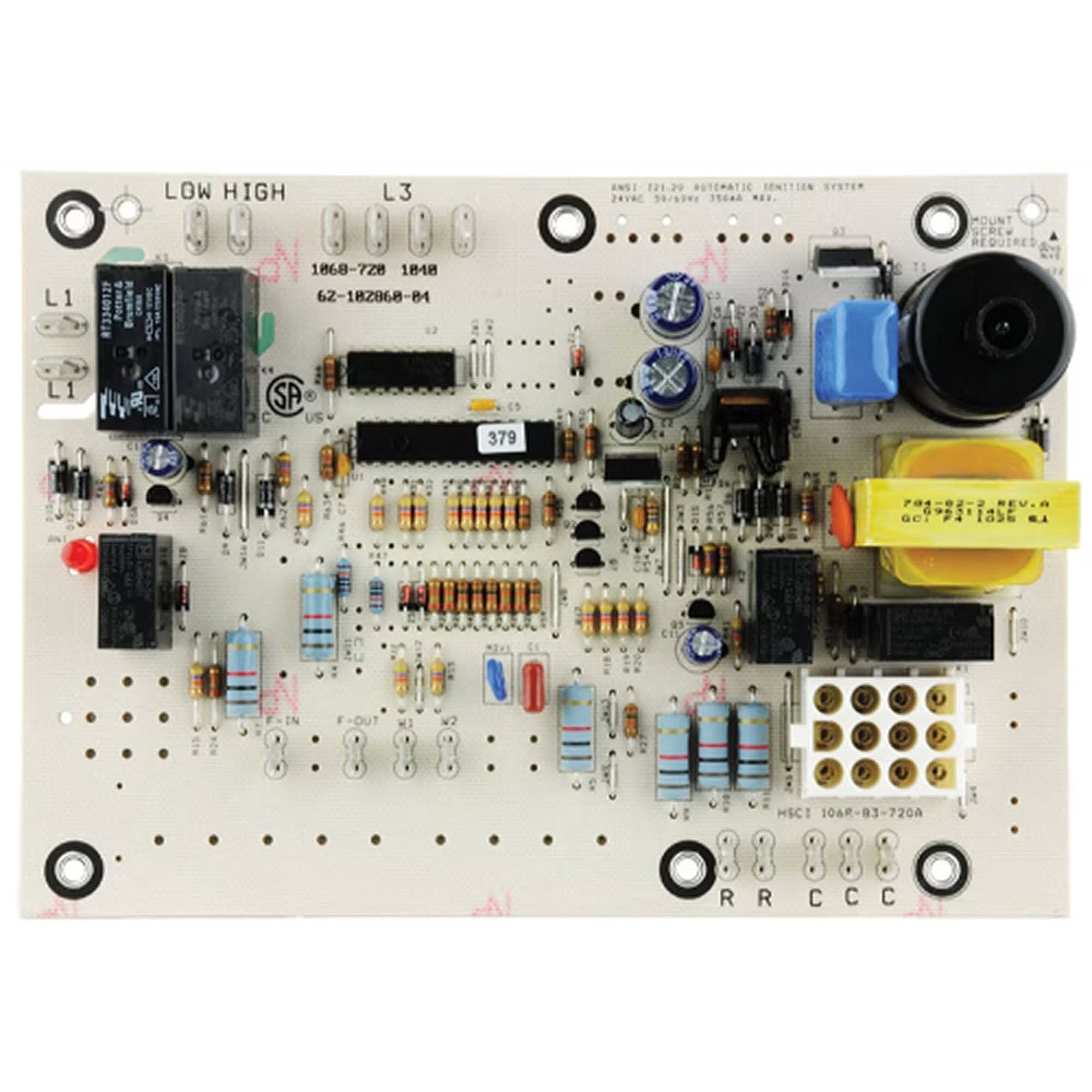 Part #62-102860-04, Rheem Furnace Control Board, Ifc