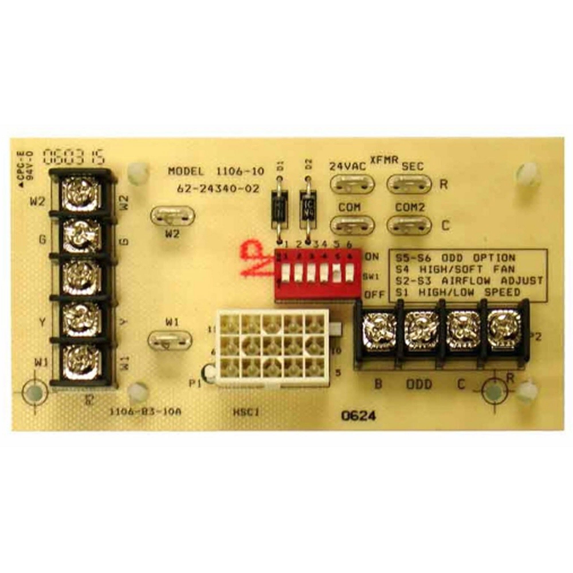 Part #62-24340-02, Rheem Blower Control Board