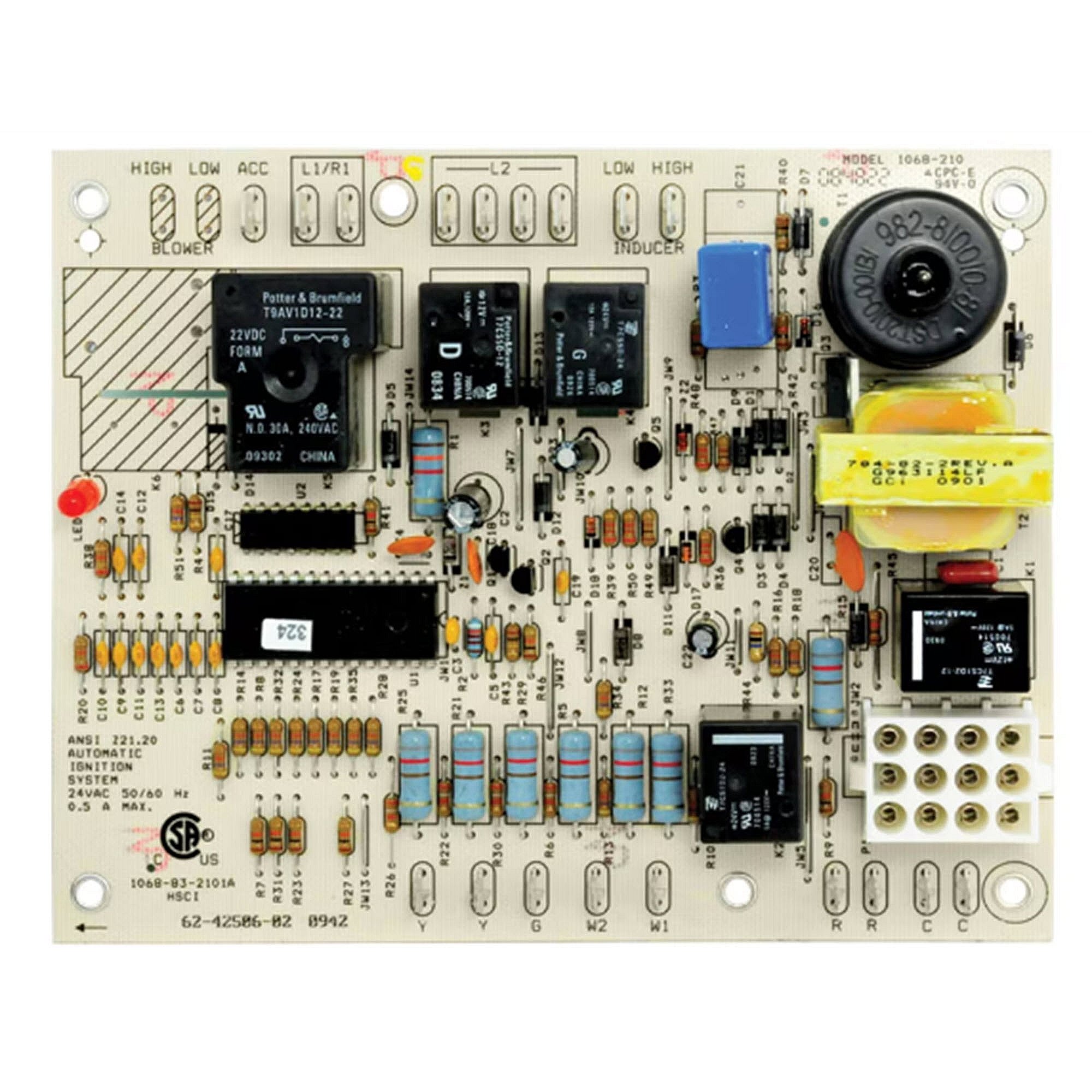 Part #62-42506-02, Rheem Integrated Furnace Control