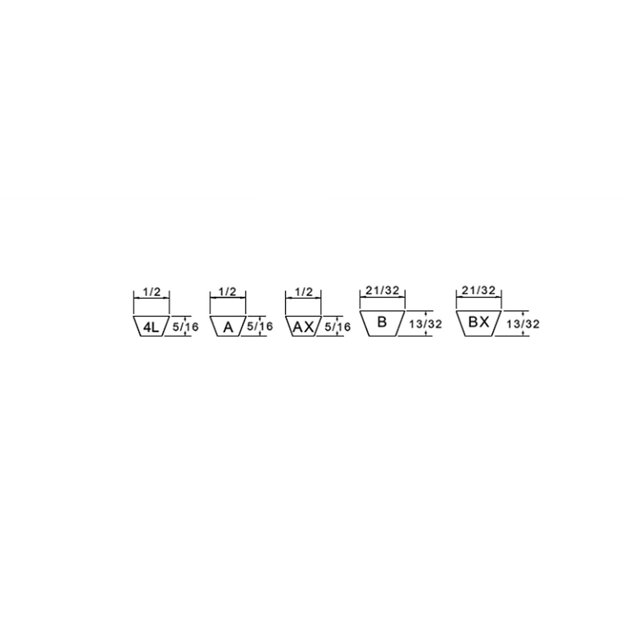 Part #71-40438-38, Rheem 69 V-Belt