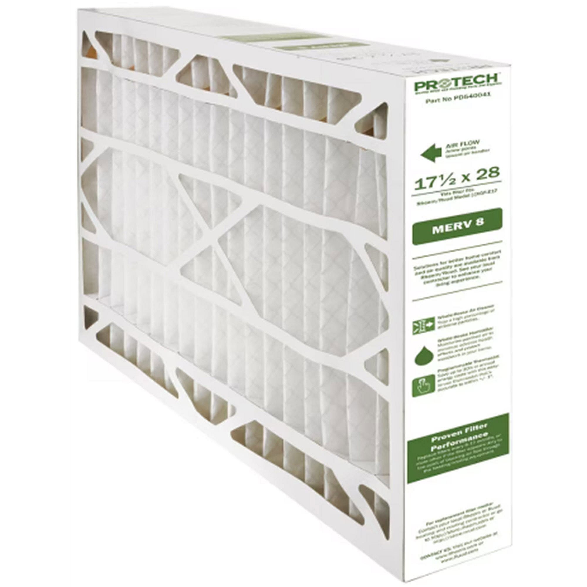 Part #pd540041, Rheem 17.5X28X5 Merv8 Media Filter
