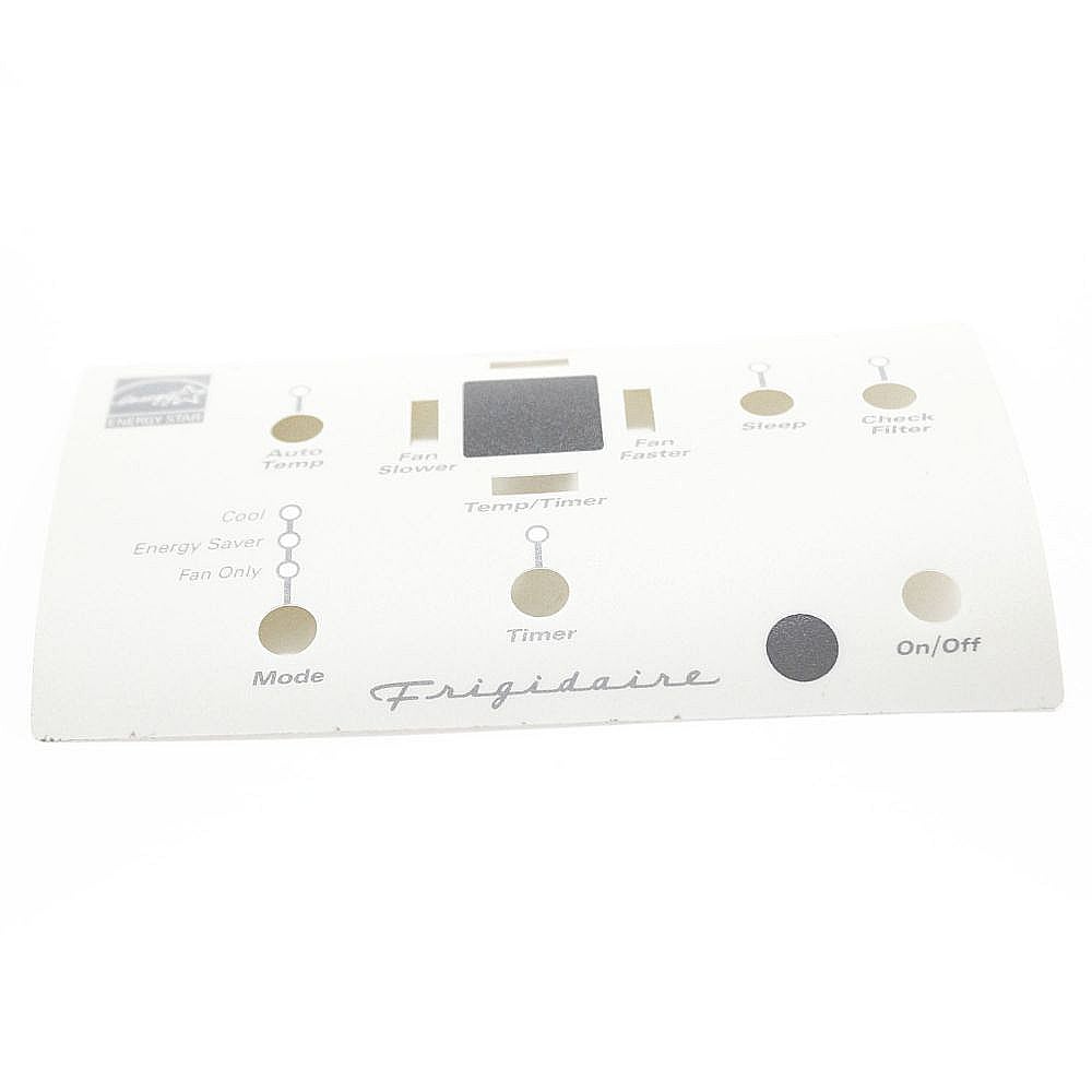 Frigidaire Part #5304455515, Room Air Conditioner Control Panel Overlay | 5.50 x 2.75 x 0.85