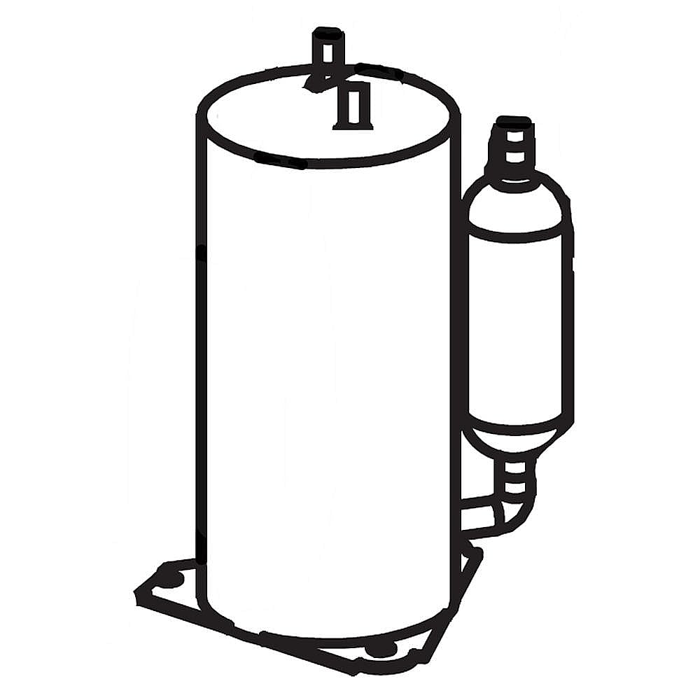 Part #5304475735, Room Air Conditioner Compressor / 16.80 x 14.40 x 12.90