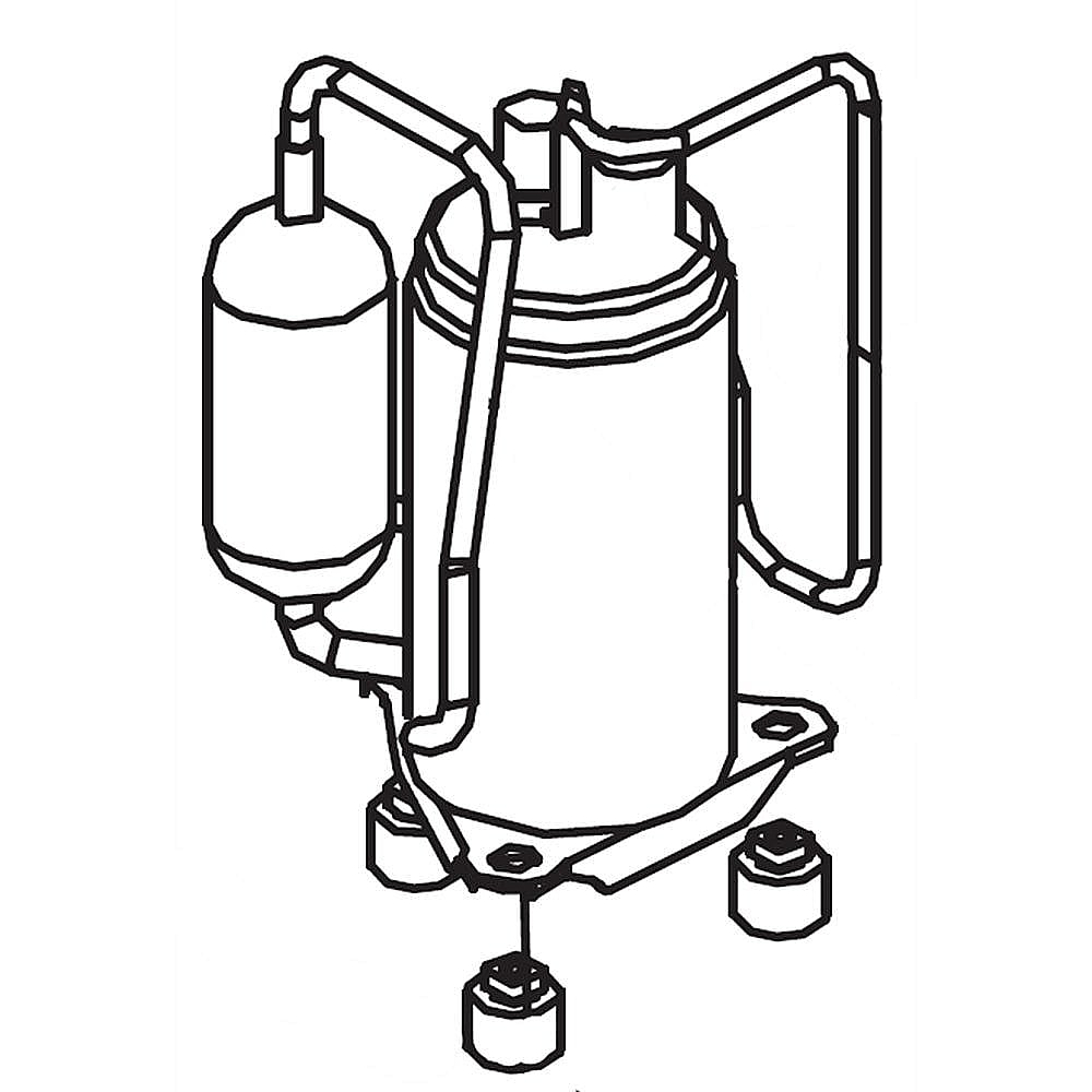 Frigidaire Part #5304484832, Compressor | 17.00 x 14.40 x 12.50
