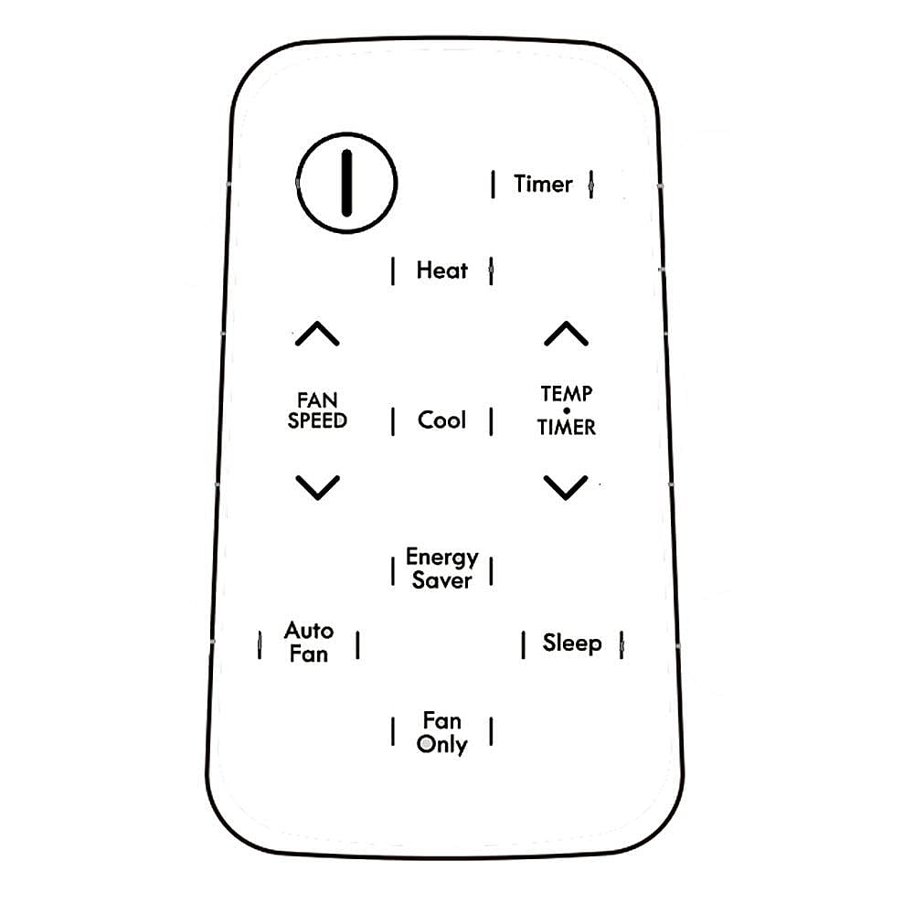 Part #5304495094, Room Air Conditioner Remote Control / 5.10 x 2.30 x 0.70