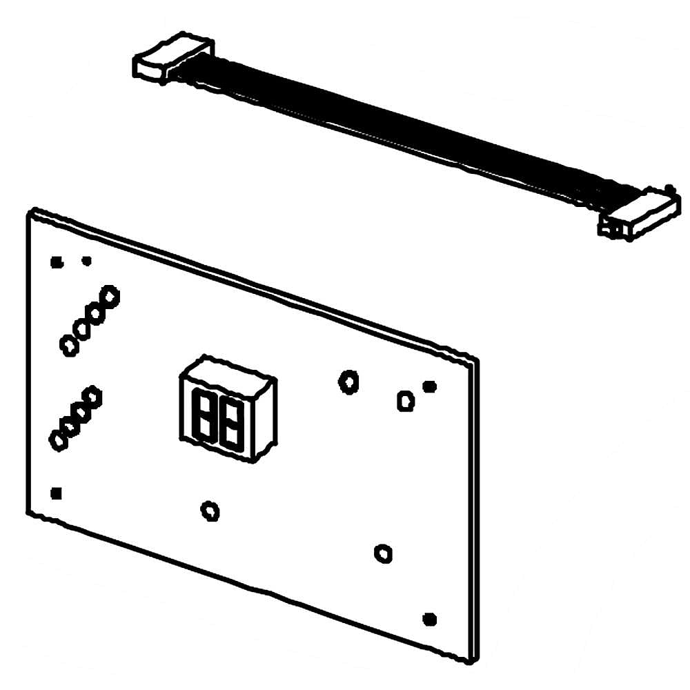 Kenmore Elite Part #5304501096, Room Air Conditioner User Interface Board | 6.25 x 3.75 x 2.35