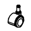 Caster for Crosley CDF50EHR10 - Part 5304502639