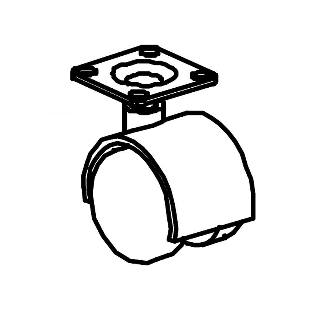 Part #5304512486, Caster, (4) / 1.90 x 1.45 x 1.30