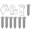 Hardware Kit,mounting ,screws/locks for Frigidaire FFRE1033U10 - Part 5304515982