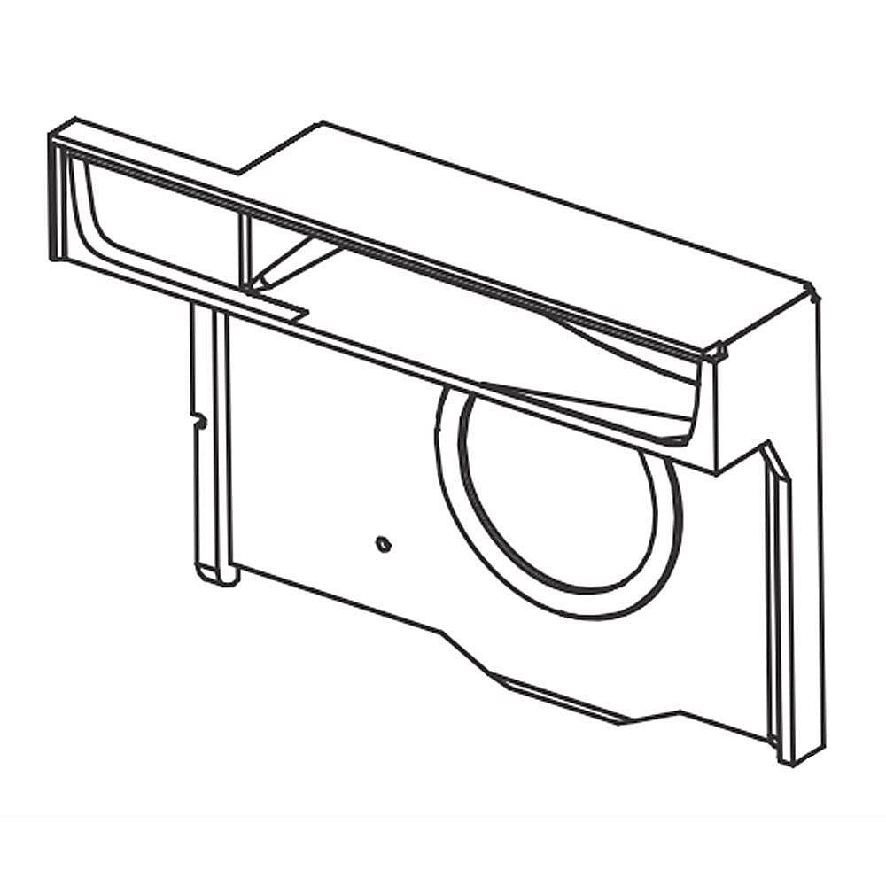 Frigidaire Part #5304516415, Air Duct, front | 25.10 x 18.00 x 5.50