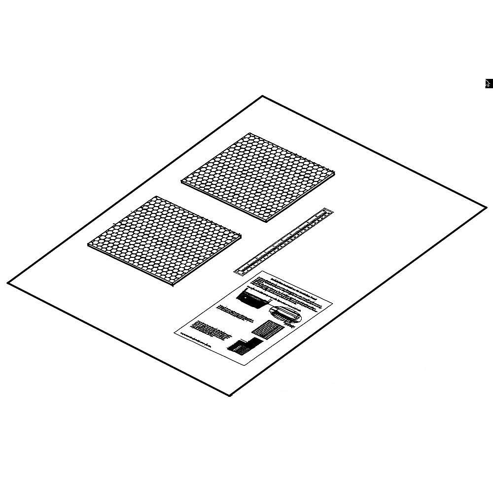 Part #5304520883, Insulation / 15.70 x 9.95 x 1.55